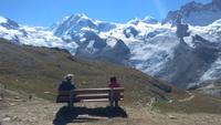 Zermatt, kleine Wanderung entlang der Gornergratbahnstrecke