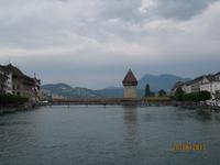 Zu Besuch in Luzern - Blick auf die bekannte Kapellbrücke