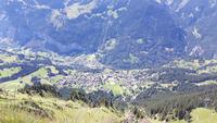 auf dem Männlichen... (Blick auf Wengen)