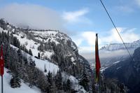 auf der Fahrt zum Schilthorn