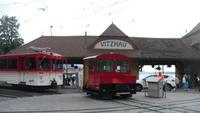 einzigartige Drehscheibe der Rigi-Bahn