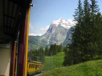 mit dem Zug zur Kleinen Scheidegg