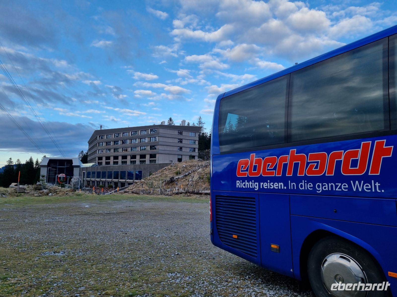unser Reisebus auf der Schwägalp...