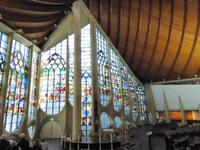 Rouen, Kirchenfenster in der Jeanne d'Arc-Kirche