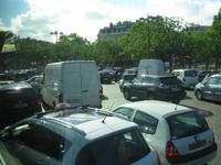 Verkehr am Arc de Triomphe