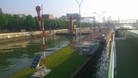 Schleuse in Suresnes, die erste