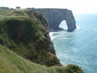 Bizarre Felsen in Etretat