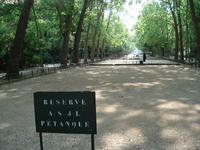 Petanquefeld im Luxemburg-Garten
