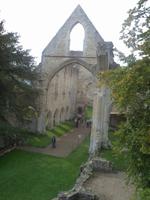 Blick in die Abteiruinen