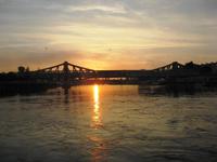 Die Seine in Paris am Abend