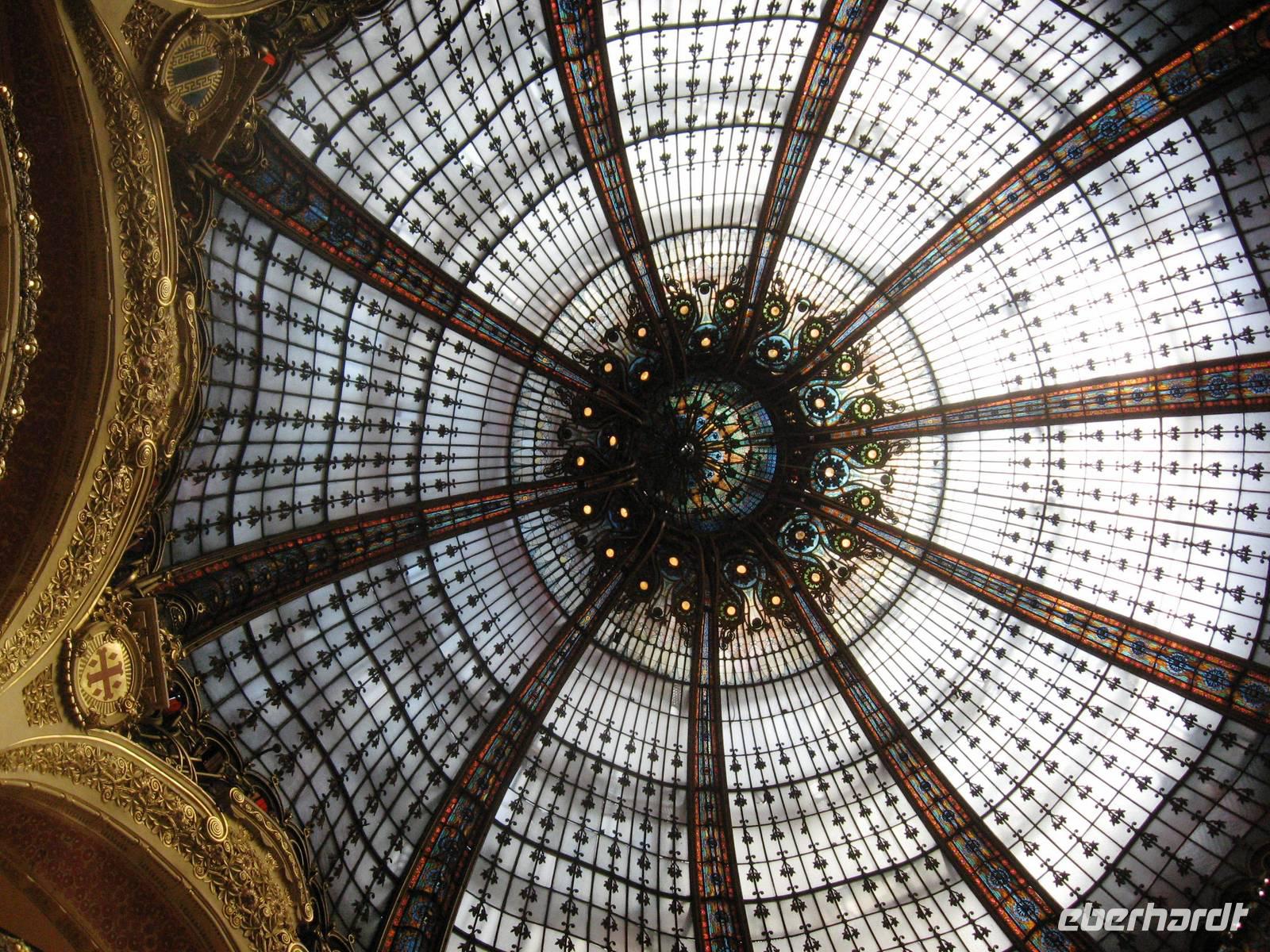 Die Glaskuppel in den Galéries Lafayette