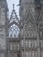Detail der Westfassade der Kathedrale 