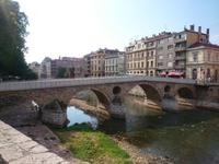 Sarajevo - die Brücke über Miljacka