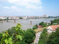 Blick auf Novi Sad und Donau 