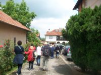 Zum Mittagessen in Oplenac