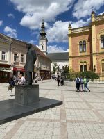 Statue des Dichters Jovan Jovanovic Zmaj 
