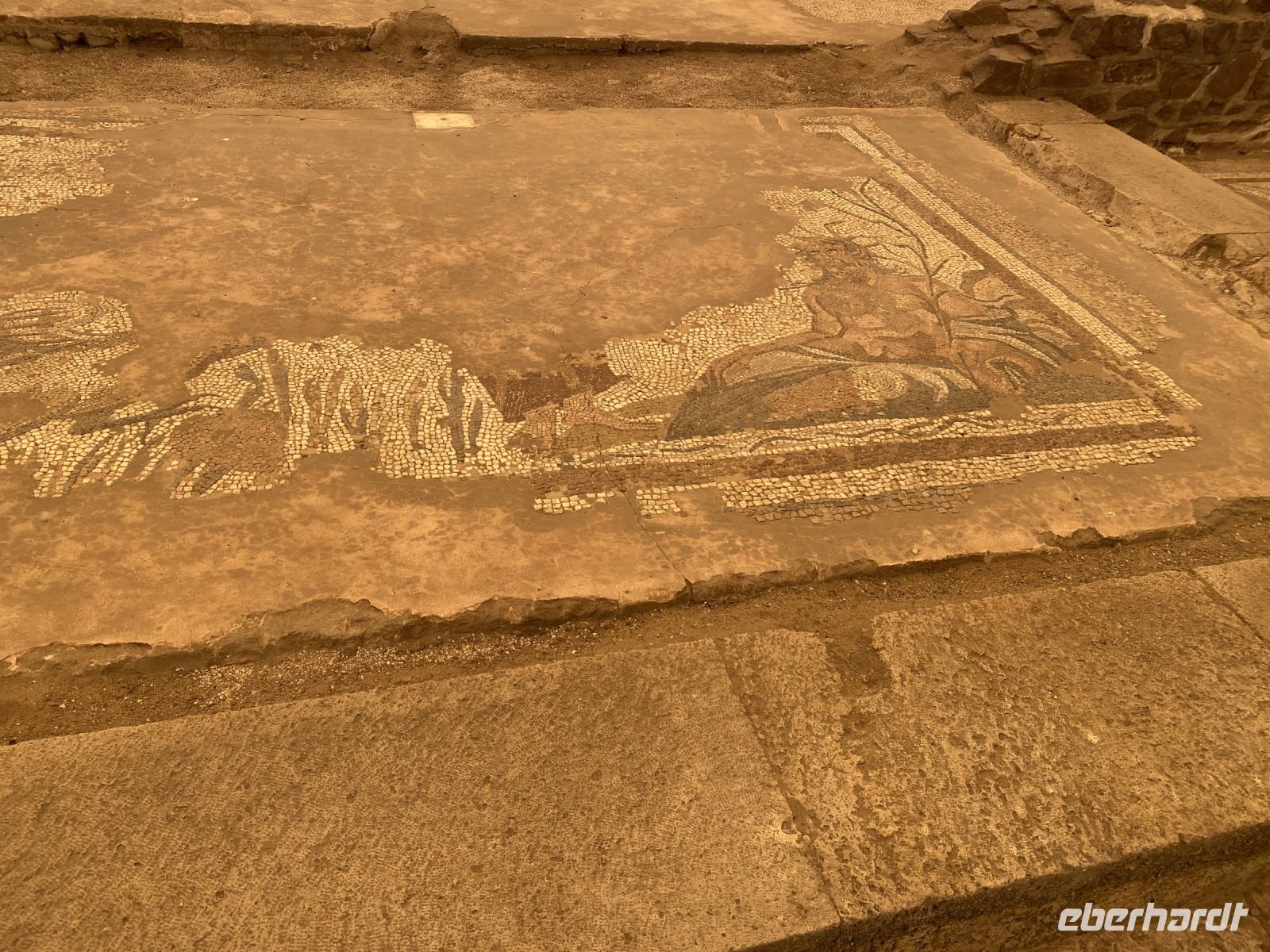 Reste eines römischen Mosaiks