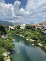 Blick zur Moschee in Mostar