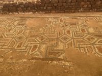 Der Mosaikboden zeigt noch heute seine Schönheit