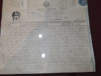 Urkunde im Königspalast in Topola