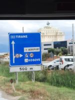 Ankunft in Tirana in Albanien