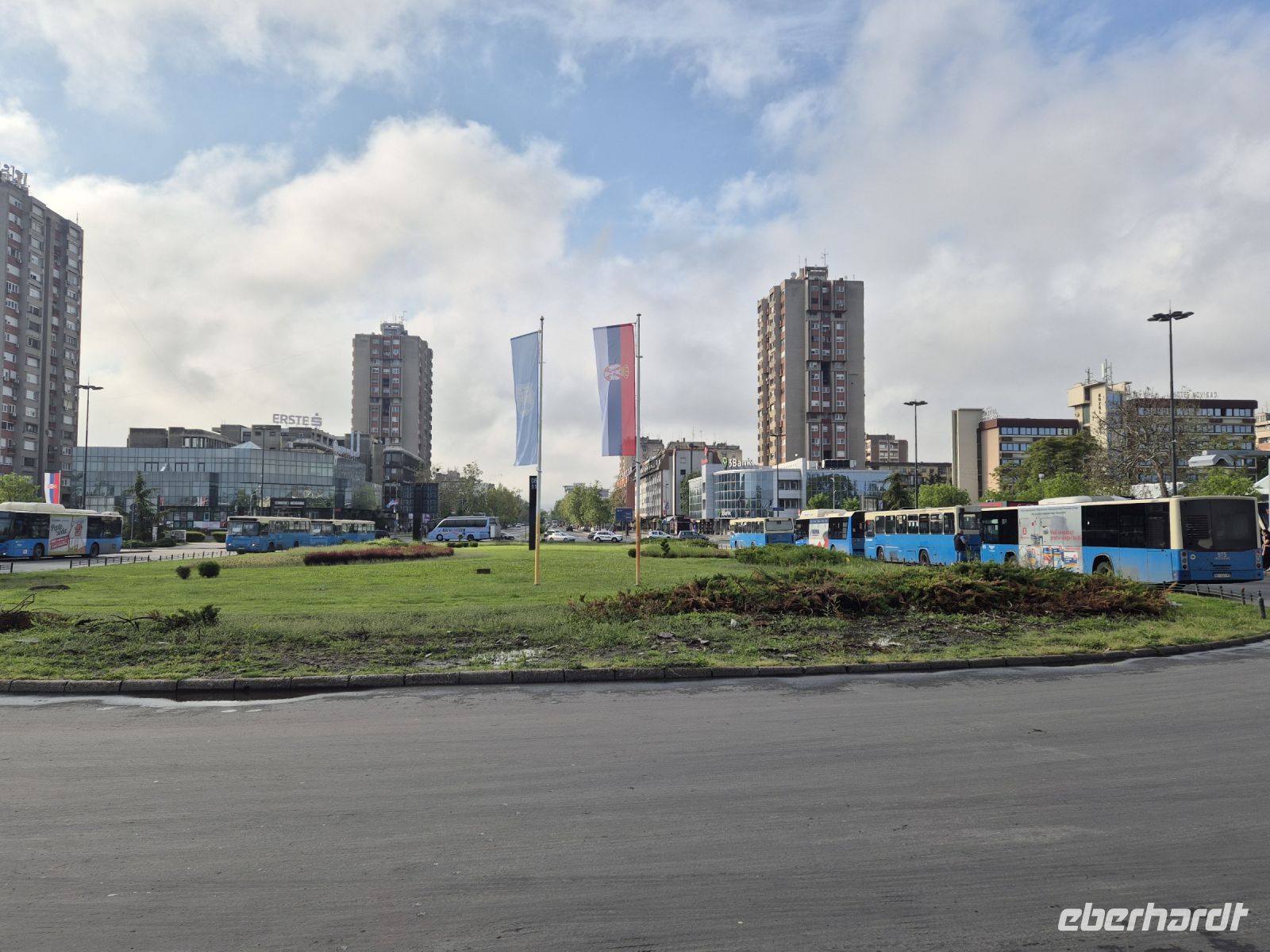 Tag 1 - Novi Sad - Blick vom Bahnhof Richtung Zentrum