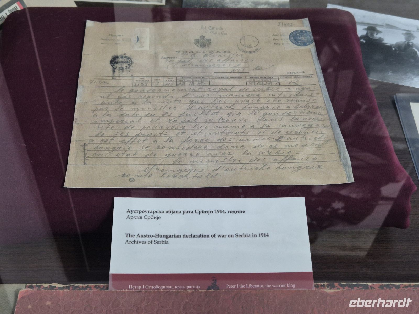 Tag 3 - Topola - Museum - Auslöser Erster Weltkrieg