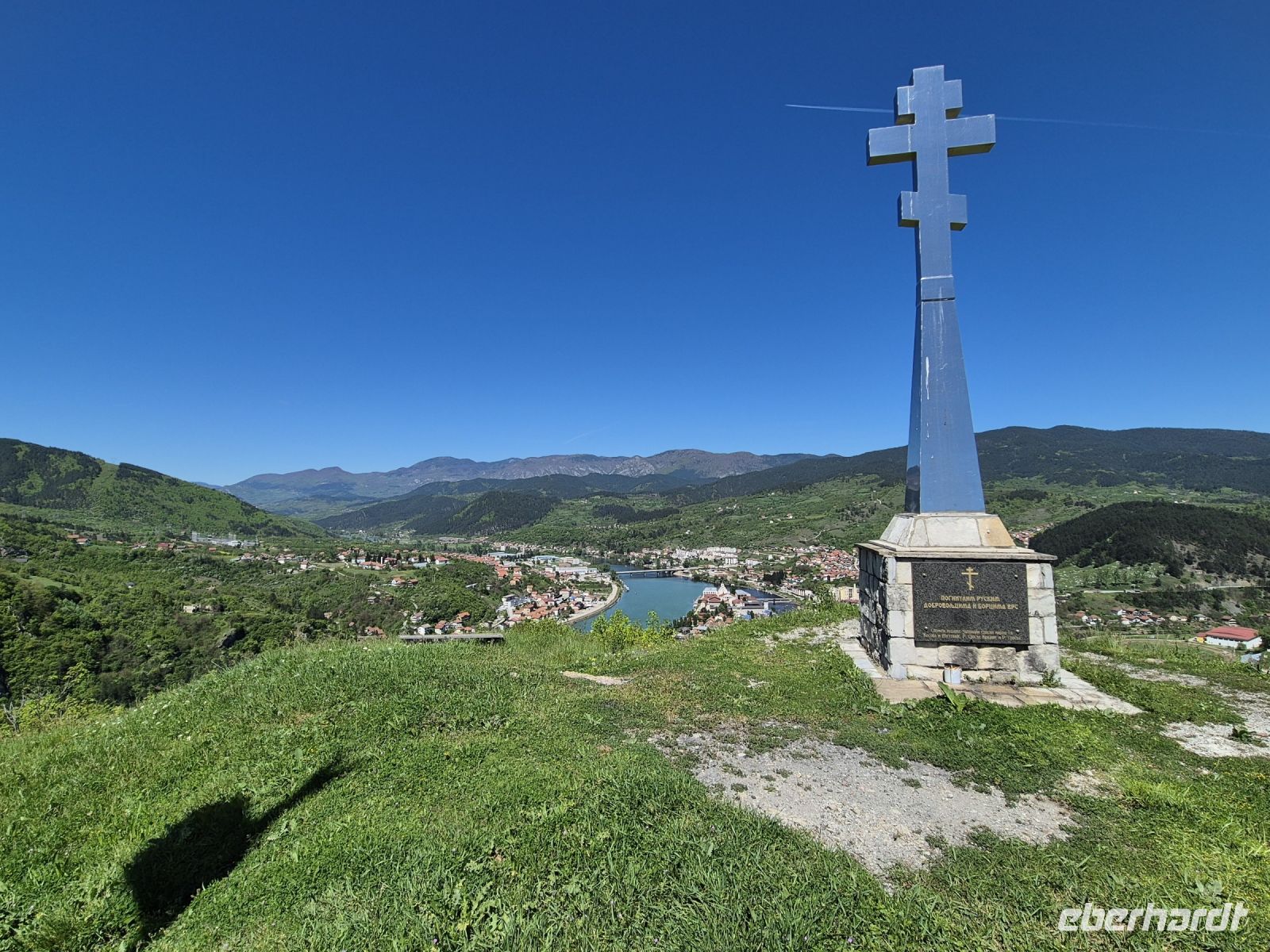 Tag 5 - Blick auf Višegrad vom Russenkreuz