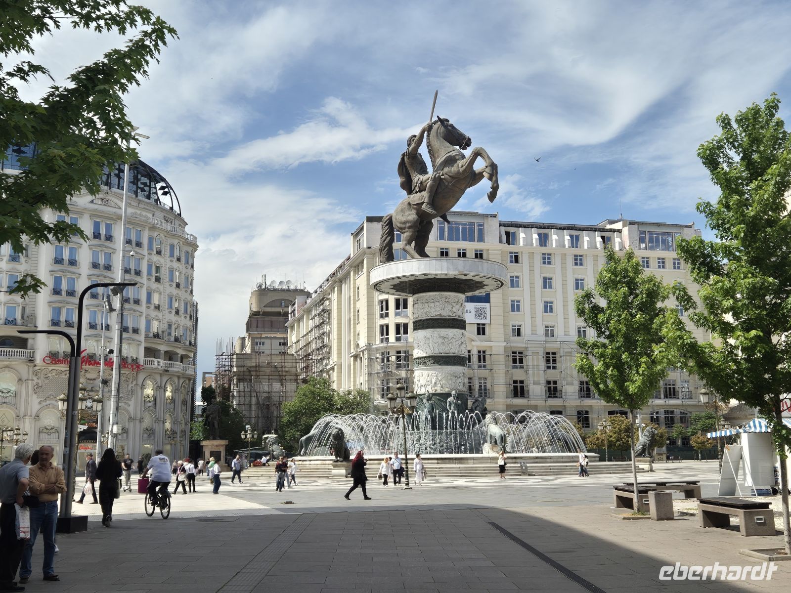 Tag 12 - Skopje - Stadtführung - Eindrücke (31) - Alexander der Grosse auf Bukephalos