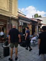 Hier wurde eine Szene für ein neues Film gedreht