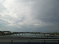 Auf dem Weg zum Flughafen Belgrad - Sava bei Belgrad