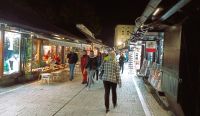 Sarajevo, Fußgängerzone am Abend