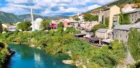 Mostar, Blick vom UNESCO-Erbe 
