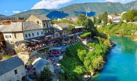 Mostar, Blick vom UNESCO-Erbe 