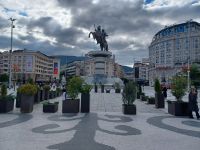 Skopje, Reiterdenkmal 