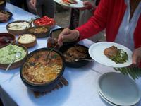 Mittagessen im Ethno- Dorf