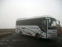 Am Njegos- Mausoleum, unser Bus