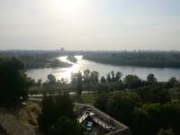 Beograd - Blick auf Save und Donau vom Kalemegdan