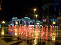 Skopje am Abend
