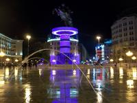 Skopje am Abend