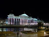 Skopje am Abend