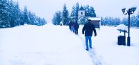 Unfreiwillige Wanderung im Schnee...