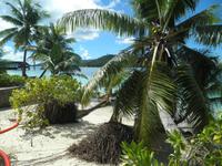 Flut am New Emerald Cove Hotel auf Praslin