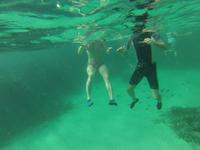 Schnorcheln am Strand vom Hotel 