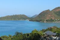 Seychellen/Praslin - Blick auf den Strand Anse Lazio