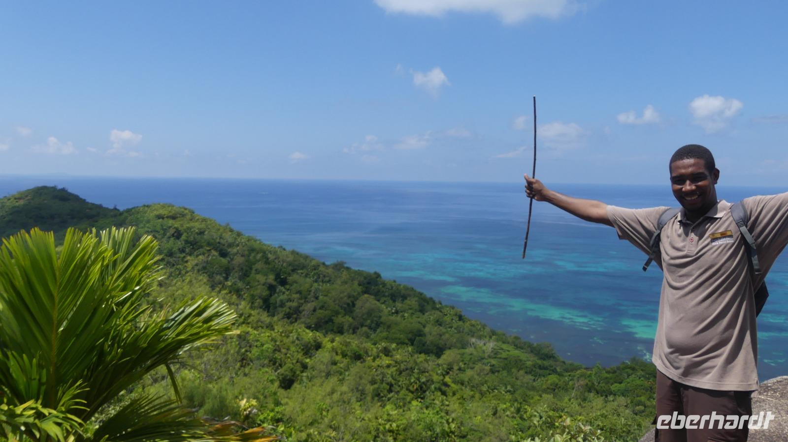 Praslin, unterwegs auf dem Naturlehrpfad