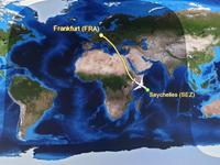 Hinflug auf den Seychellen