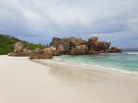 Grand Anse Strand in La Digue, Seychellen (12)