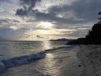 Sonnenuntergang in La Digue, Seychellen (8)
