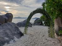 Sonnenuntergang in La Digue, Seychellen (5)